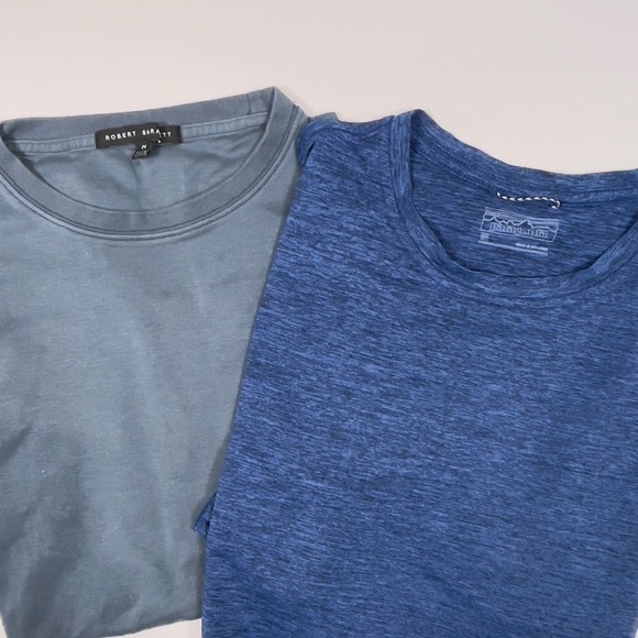 BUNDLE- 2 Robert Barakett + Patagonia Mens T-Shirt Short Sleeve Crew Neck - M - Picture 1 of 9